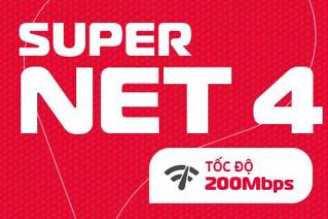 Gói cước SupperNet4 – Tốc độ 200Mbps (Modem Wifi + 2 Home wifi)