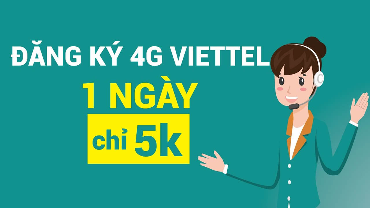 Cách đăng ký 4G Viettel giá rẻ từ 5K 20K có ngay data tốc độ cao