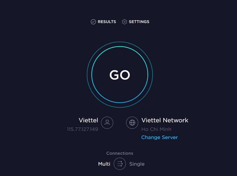 Hướng dẫn 3 bước kiểm tra tốc độ mạng Viettel siêu đơn giản bằng web Speedtest