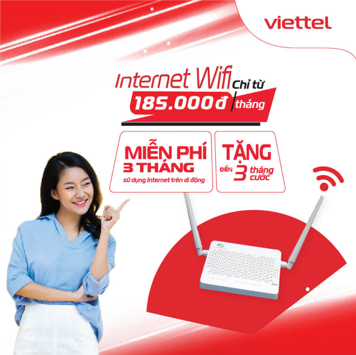 Khuyến mãi lắp mạng Viettel Internet wifi cáp quang tại Thường Tín, Hà Nội 