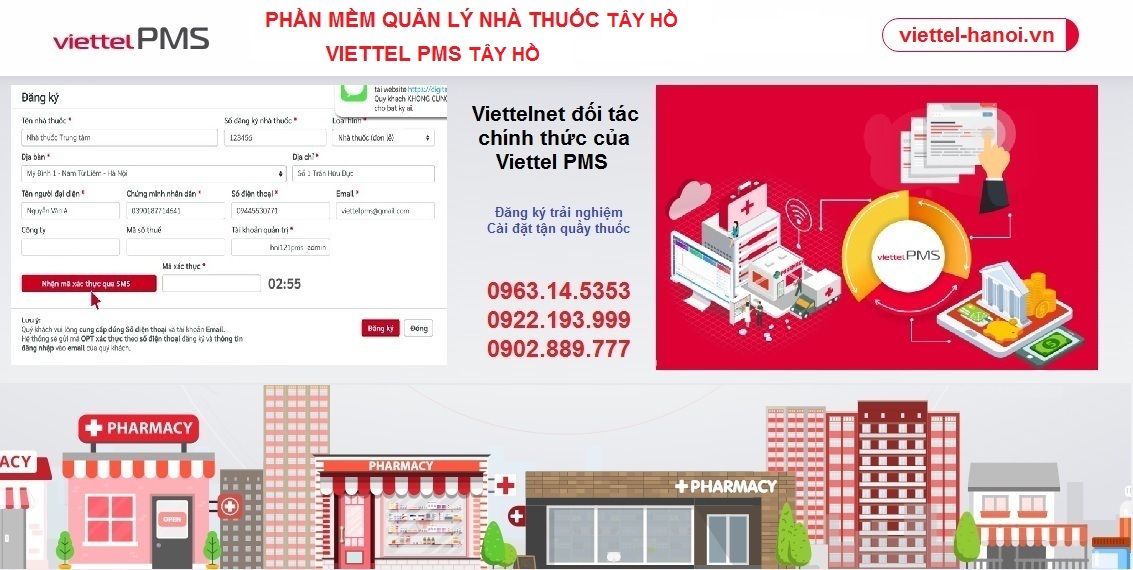 Dùng thử Viettel PMS phần mềm quản lý nhà thuốc Tây Hồ 1 phần mềm quản lý nhà thuốc Tây Hồ