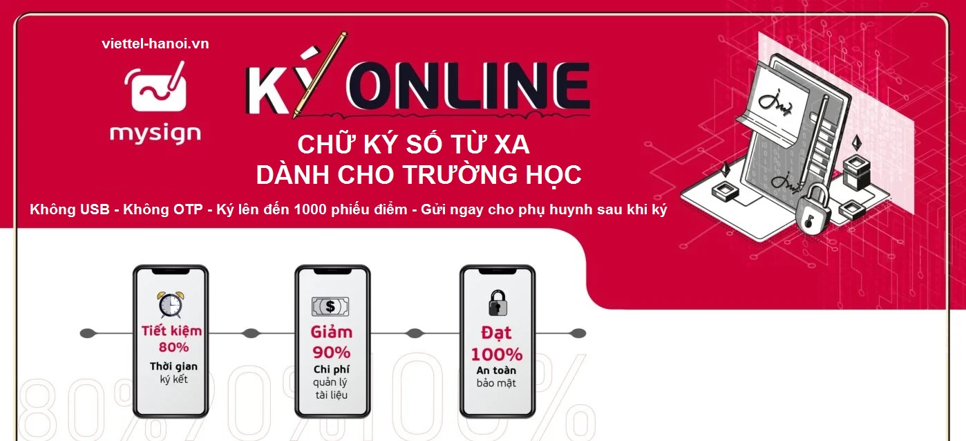 Chữ ký số trường học từ xa