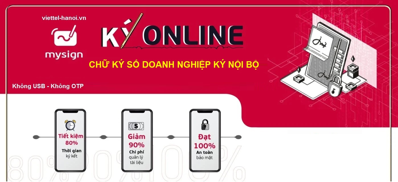 Chữ ký số từ xa nội bộ cho doanh nghiệp MySign